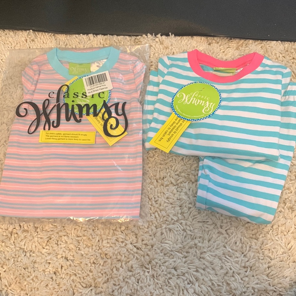 NWT Classical Whimsy LS 2PC Pajama Sets X2 size 3T